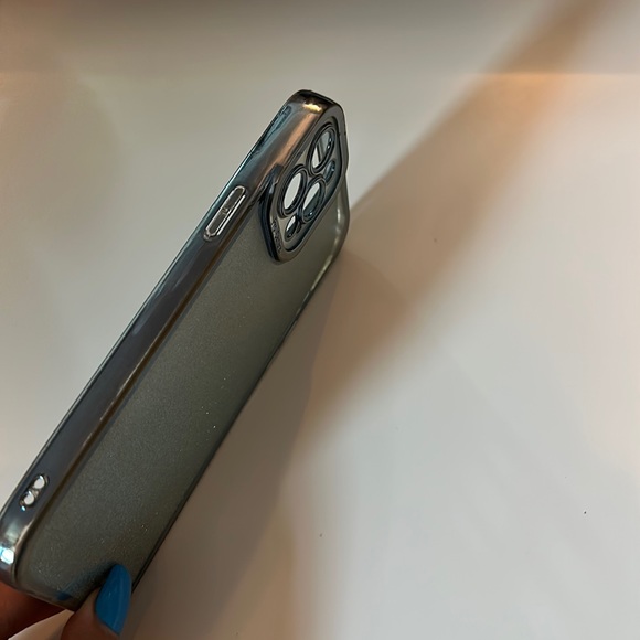 iPhone 12 Pro Max Phone Case (glittery blue) - Picture 3 of 4